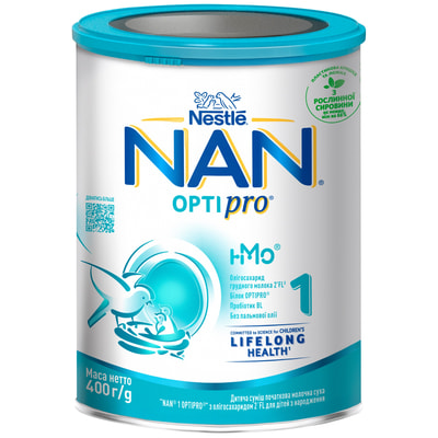 Смесь молочная детская NESTLE (Нестле) Нан 1 Premium Optipro (Премиум Оптипро) с рождения 400 г