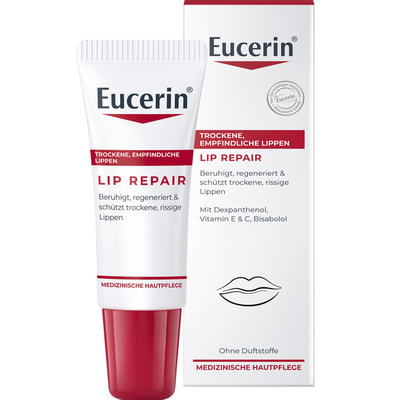 Бальзам для сухих и чувствительных губ EUCERIN (Юцерин) успокаивающий регенерирующий 10 мл