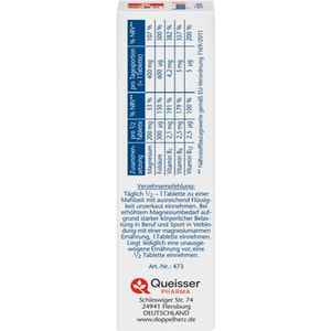 Доппельгерц Актив Магний 400 + B1 + B6 + B12 + Фолиевая кислота 600 мкг таблетки комплексного действия 3 блистера по 10 шт