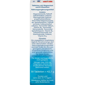 Доппельгерц Актив Магний 400 + B1 + B6 + B12 + Фолиевая кислота 600 мкг таблетки комплексного действия 3 блистера по 10 шт