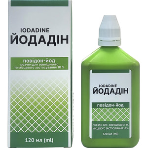 Йодадин р-р наруж./местн. прим. 10% фл. 120мл Solution pharm