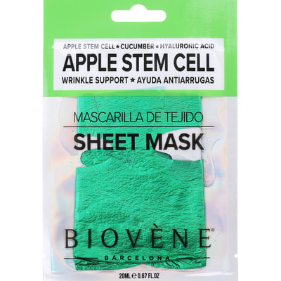 Маска для обличчя BIOVENE (Біовен) тканинна стовбурові клітини яблука против зморшок 1 шт