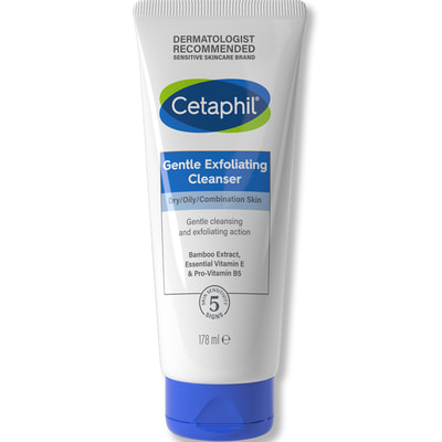 Скраб для кожи CETAPHIL (Сетафил) Gentle Exfoliating Cleanser Scrub нежный отшелушивающий очищающий 178 мл