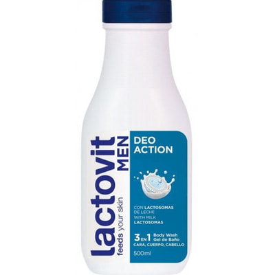 Гель для душа для мужчин LACTOVIT (Лактовит) Deoaction 500 мл