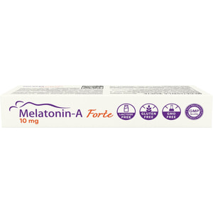 Мелатонин-А Форте таблетки для облегчения засыпания и улучшения качества сна по 10 мг 2 блистера по 10 шт