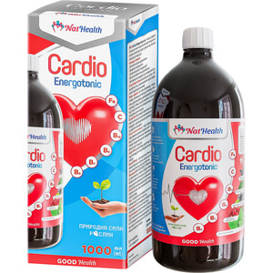 Кардіо Енерготоник NATHEALTH (НатХелс) для зміцнення серцево-судинної системи розчин для внутрішнього застосування флакон 1000 мл