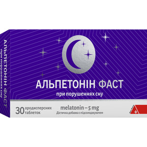 Альпетонин Фаст ородисперсные таблетки при нарушениях сна блистер 30 шт