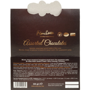 Цукерки шоу-бокс MONLASA (Монласа) трюфель, солона карамель, арахіс 300 г