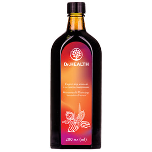Сироп от кашля с подорожником фл. 200мл Dr.HEALTH