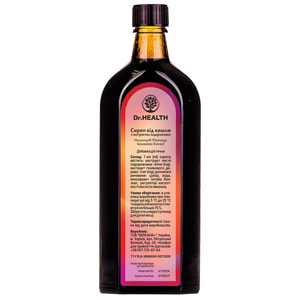 Сироп от кашля с подорожником фл. 200мл Dr.HEALTH