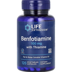 Бенфотиамин с тиамином LIFE EXTENSION (Лайф Экстэншн) Benfotiamine 100 mg with Thiamine капсулы флакон 120 шт