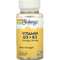 Вітамін D3+K2 SOLARAY (Солорай) Vitamin D3+K2 капсули флакон 120 шт