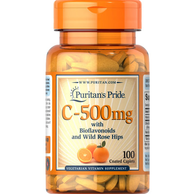 Витамин С PURITAN'S PRIDE (Пуританс Прайд) Vitamin C 500 мг каплеты 100 шт