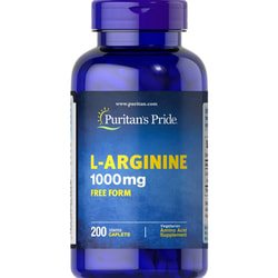 L-аргинин PURITAN'S PRIDE (Пуританс Прайд) L-arginine 1000 мг (mg) каплеты 200 шт