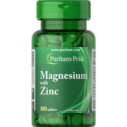 Магній з цинком PURITAN'S PRIDE (Пурітанс Прайд) Magnesium with Zinc таблетки флакон 100 шт