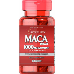 Мака екстракт для чоловіків PURITAN'S PRIDE (Пурітанс Прайд) Maca extract for men 1000 мг (mg) капсули швидкої дії 60 шт