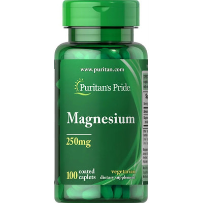 Магний PURITAN'S PRIDE (Пуританс Прайд) Magnesium капсулы 250 мг флакон 100 шт