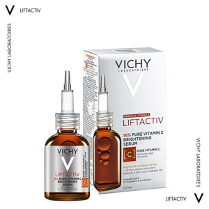 Сыворотка для лица VICHY (Виши) Лифтактив антиоксидантная с витамином C 16% для осветления тона кожи и разглаживания линий обезвоживания 20 мл