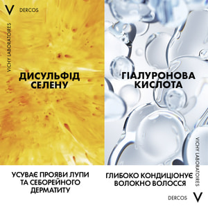 Шампунь-кондиціонер для волосся VICHY (Віши) Деркос 2 в 1 проти лупи для усіх типів волосся та подразненої шкіри голови 200 мл