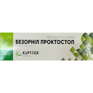 Безорнил Проктостоп мазь применяемая при геморрое, трещине заднего прохода, экземы заднего прохода туба 10г