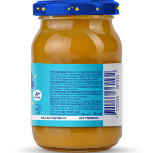 Пюре фруктове дитяче ELFIK MAGIC (Ельфік меджик) яблуко банка 170 г