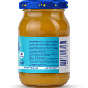 Пюре фруктове дитяче ELFIK MAGIC (Ельфік меджик) яблуко банка 170 г