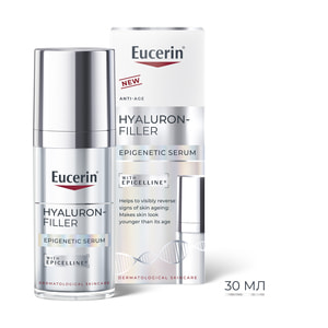 Сироватка для обличчя EUCERIN (Юцерин) Hyaluron-Filler (Гіалурон філлер) епігенетична антивікова для всіх типів шкіри 30 мл