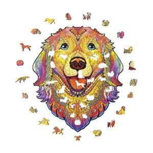 Игрушка Пазлы Собака 25 х 22см дерево 1 шт