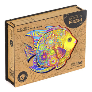 Игрушка Пазлы Рыбка 25 х 22см дерево 1 шт