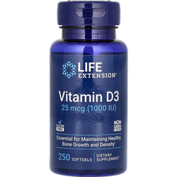 Витамин Д3 LIFE EXTENSION (Лайф Экстэншн) Vitamin D3 1000 МЕ капсулы 250 шт