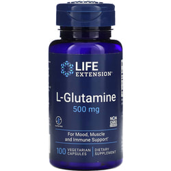 L-Глутамин LIFE EXTENSION (Лайф Экстэншн) L-Glutamine капсулы по 500 мг флакон 100 шт