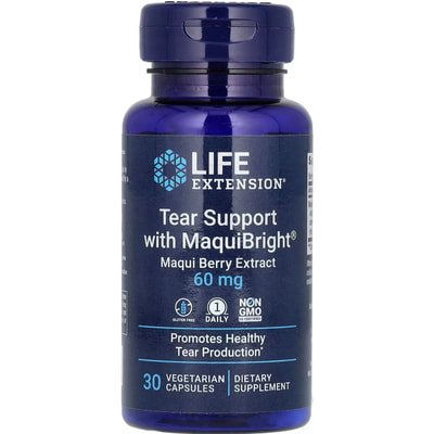 Защита глаз ягодный экстракт LIFE EXTENSION (Лайф Экстэншн) Tear Support 60 мг капсулы 30 шт