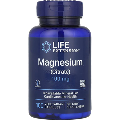 Магнію цитрат LIFE EXTENSION (Лайф Екстеншн) Magnesium (Citrate) капсули 100 мг флакон 100 шт