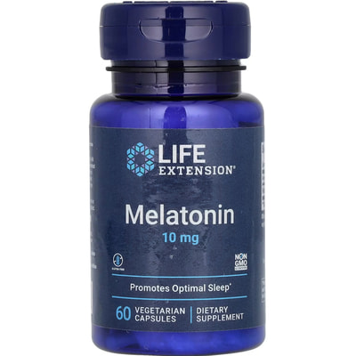 Мелатонин LIFE EXTENSION (Лайф Экстэншн) Melatonin капсулы 10 мг флакон 60 шт