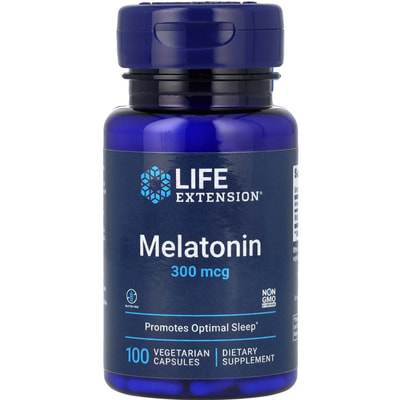 Мелатонін LIFE EXTENSION (Лайф Екстеншн) Melatonin капсули 300 мкг флакон 100 шт