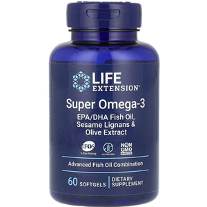 Омега-3 супер LIFE EXTENSION (Лайф Екстеншн) Super Omega-3 капсули флакон 60 шт