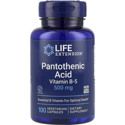 Пантотеновая кислота LIFE EXTENSION (Лайф Экстэншн) Pantothenic Acid капсулы по 500 мг флакон 100 шт