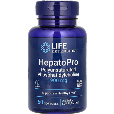 Фосфатидилхолин LIFE EXTENSION (Лайф Экстэншн) Hepatopro 900 мг капсулы флакон 60 шт