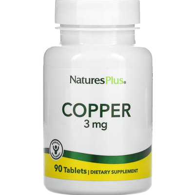 Медь NATURES PLUS (Натурес плюс) Copper 3 мг таблетки флакон 90 шт