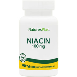 Ніацин NATURES PLUS (Натурес плюс) Niacin 100 мг таблетки флакон 90 шт