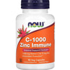 Витамин С и Цинк NOW (Нау) может способствовать укреплению иммунной системы, поддержанию здоровья кожи капсулы флакон 90 шт