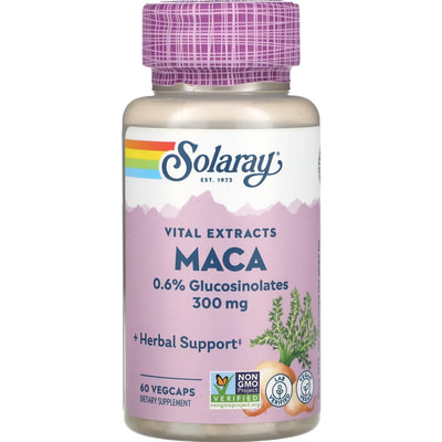 Мака SOLARAY (Солорай) Vital Extracts 300 мг капсулы флакон 60 шт