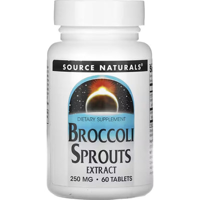 Брокколи экстракт ростков SOURCE NATURALS (Сорс Нейчералс) Broccoli Sprouts Extract таблетки 250 мг флакон 60 шт