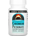 Хром піколінат SOURCE NATURALS (Сорс Нейчералс) Chromium Picolinate 200 мкг таблетки флакон 240 шт