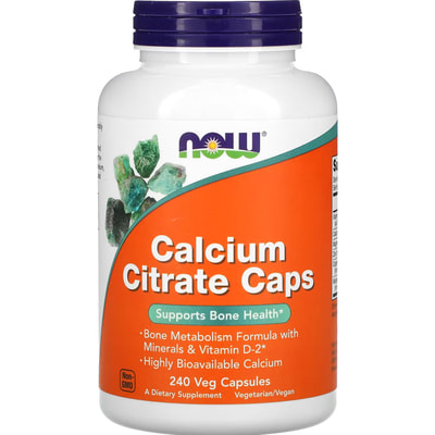 Кальция цитрат с минералами NOW (Нау) Calcium Citrate капсулы флакон 240 шт