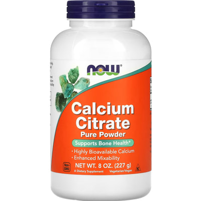 Кальция цитрат NOW (Нау) Calcium Citrate порошок 227 г