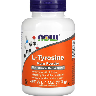 Тирозин NOW (Нау) L-Tyrosine порошок 113 г