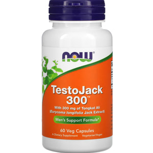 Тонгкат Али NOW (Нау) TestoJack 300 репродуктивное здоровье мужчин 300 мг капсулы флакон 60 шт
