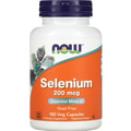 Селен NOW (Нау) Selenium 200 mcg капсулы по 200 мкг флакон 180 шт