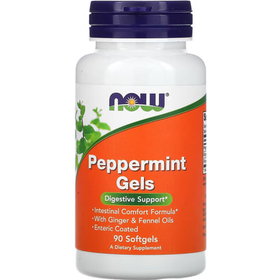 М'ята перцева NOW (Нау) Peppermint Gels капсули флакон 90 шт